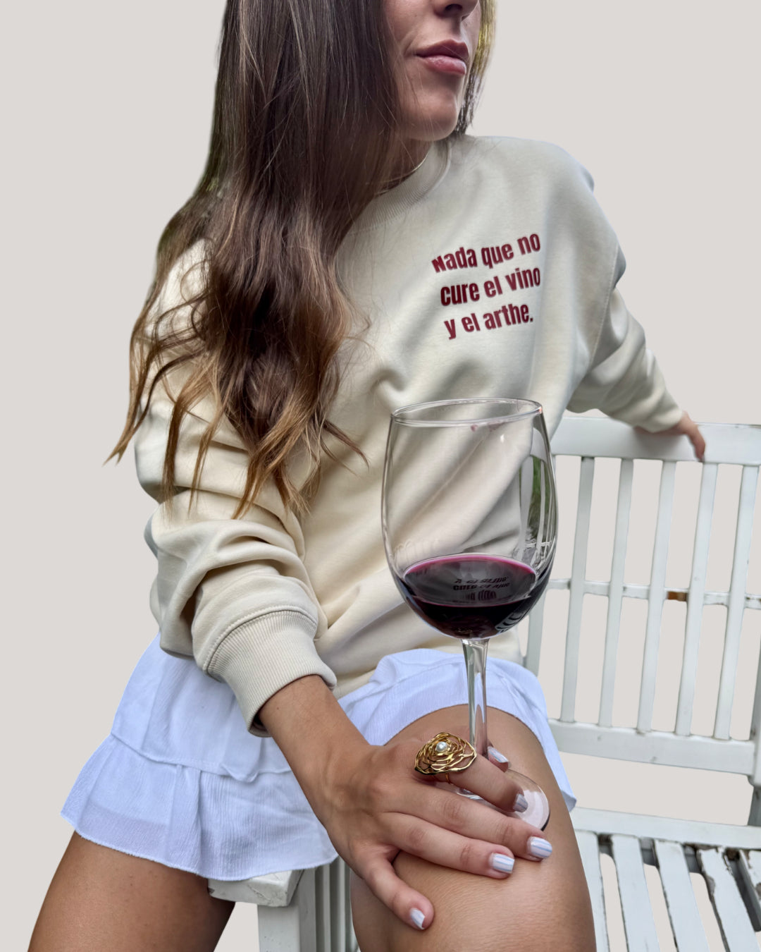 SUDADERA "EMILIO" UNISEX BEIGE