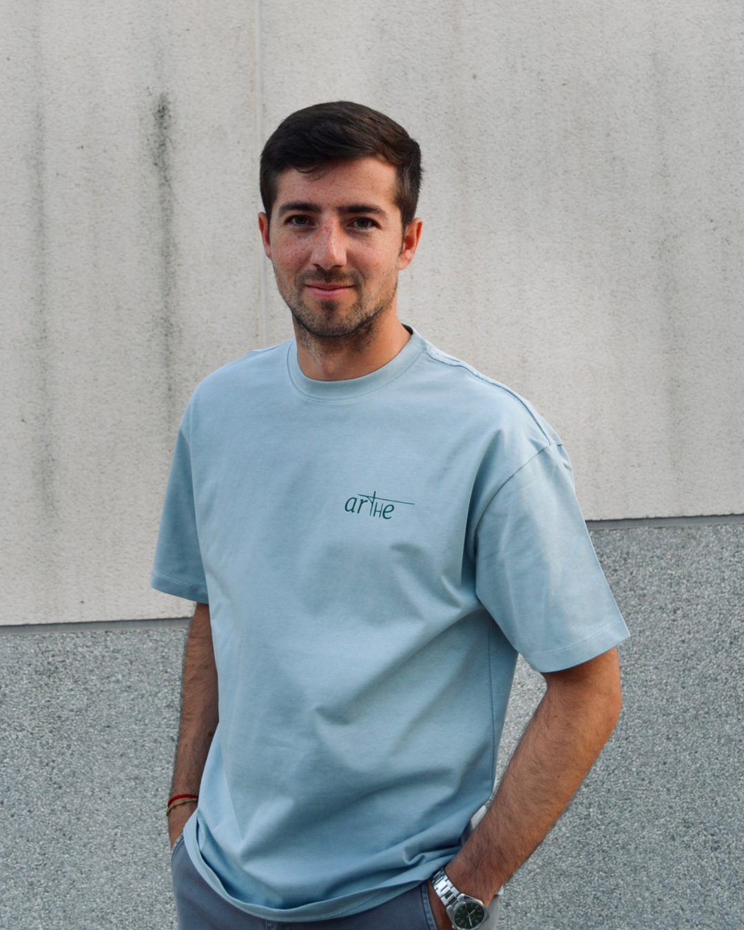 CAMISETA "DOLORES" AZUL OVERSIZE