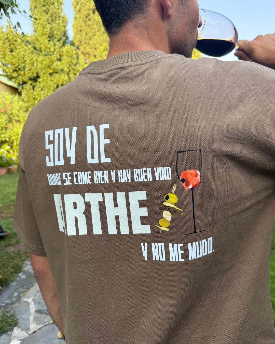 CAMISETA "TINTO" TIERRA OVERSIZE UNISEX