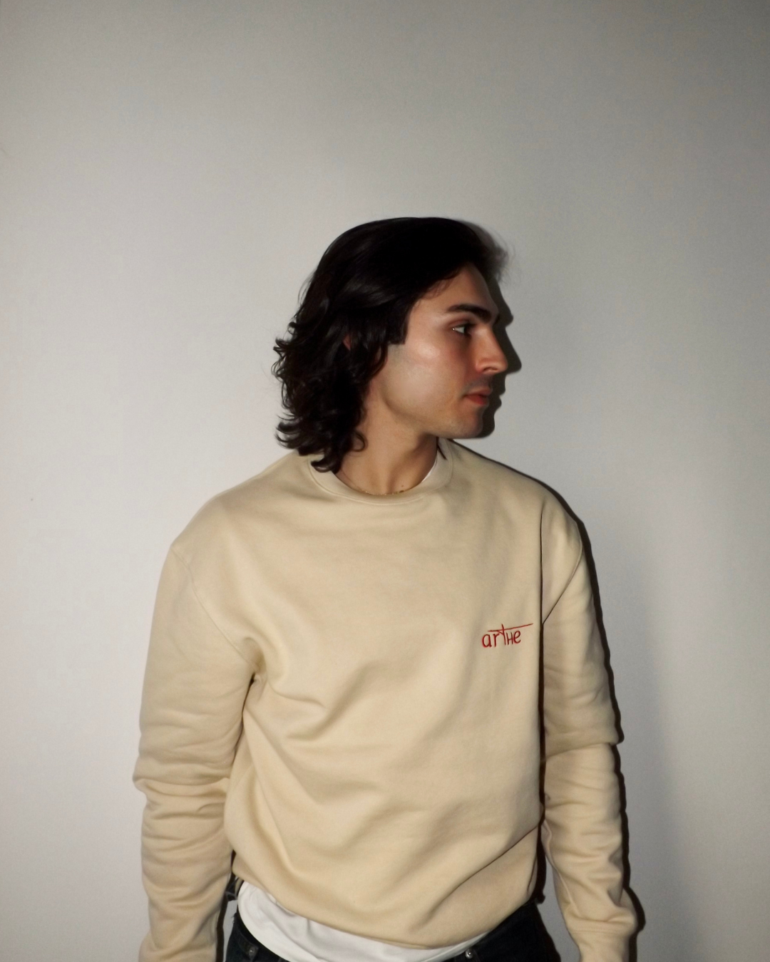 SUDADERA "ICON" BEIGE UNISEX