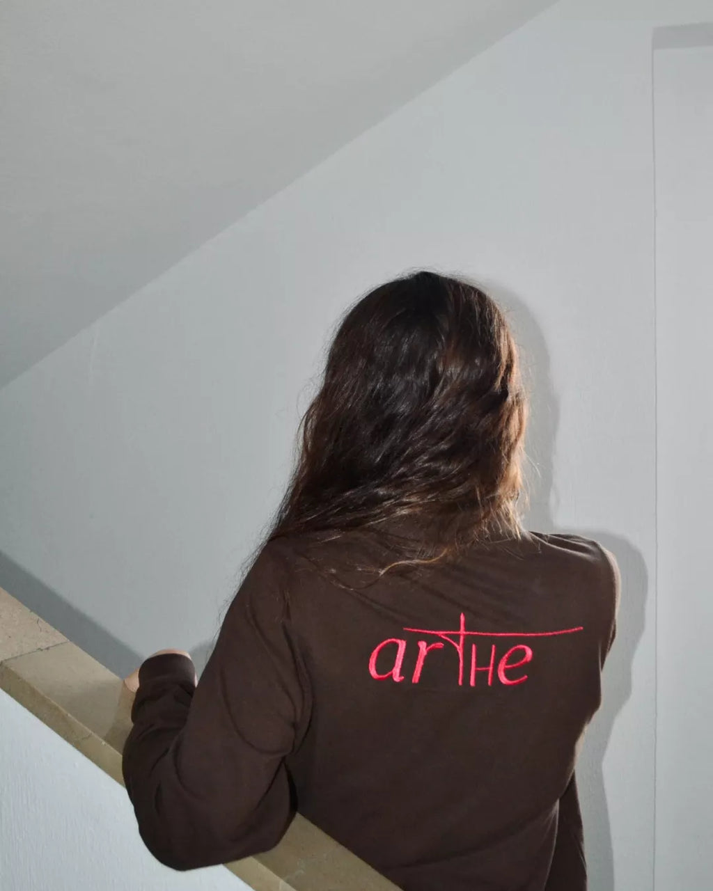 POLO BORDADO UNISEX MARRÓN "ICON"