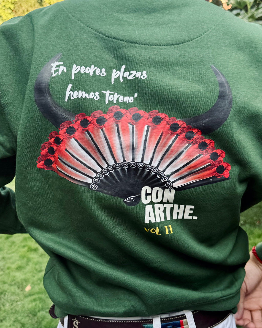 SUDADERA "REMEDIOS" UNISEX VERDE