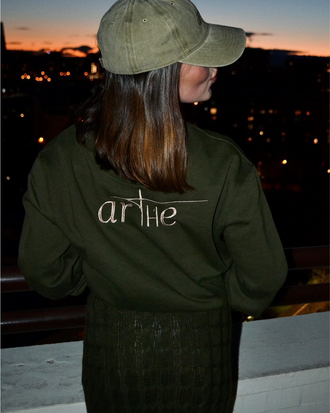 SUDADERA "ICON" VERDE UNISEX