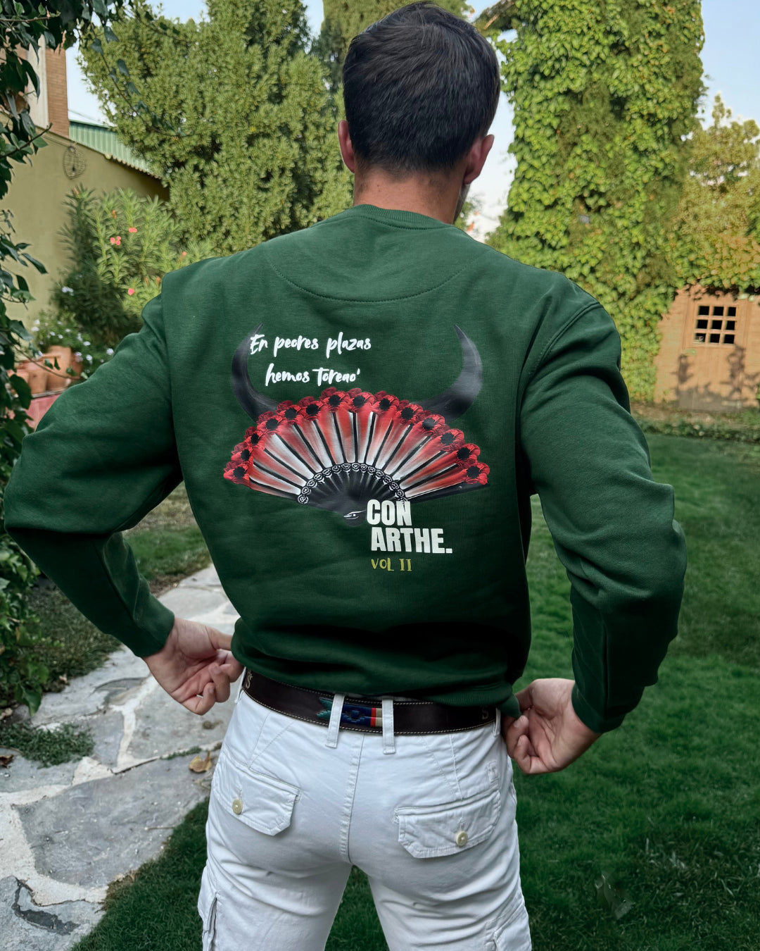 SUDADERA "REMEDIOS" UNISEX VERDE