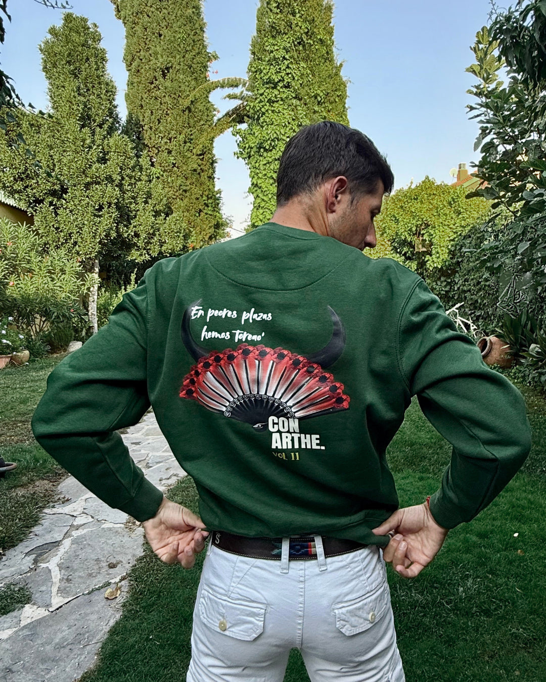 SUDADERA "REMEDIOS" UNISEX VERDE