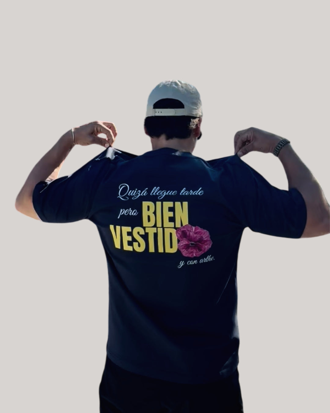 CAMISETA "TEMPO" MARINO UNISEX OVERSIZE
