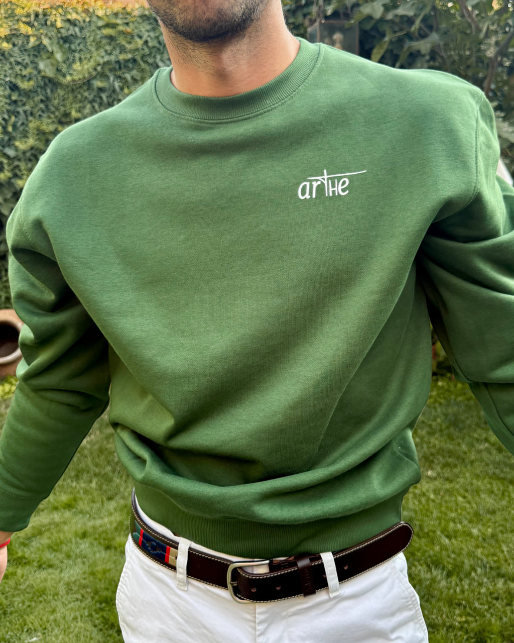 SUDADERA "REMEDIOS" UNISEX VERDE