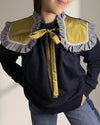 SUDADERA MARINO CON CUELLO "TARANTA"