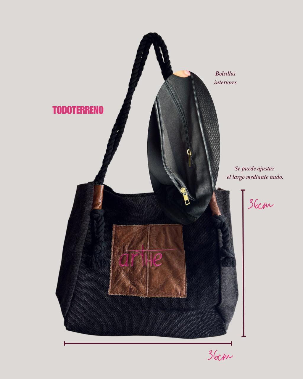 BOLSO "TODOTERRENO" NEGRO