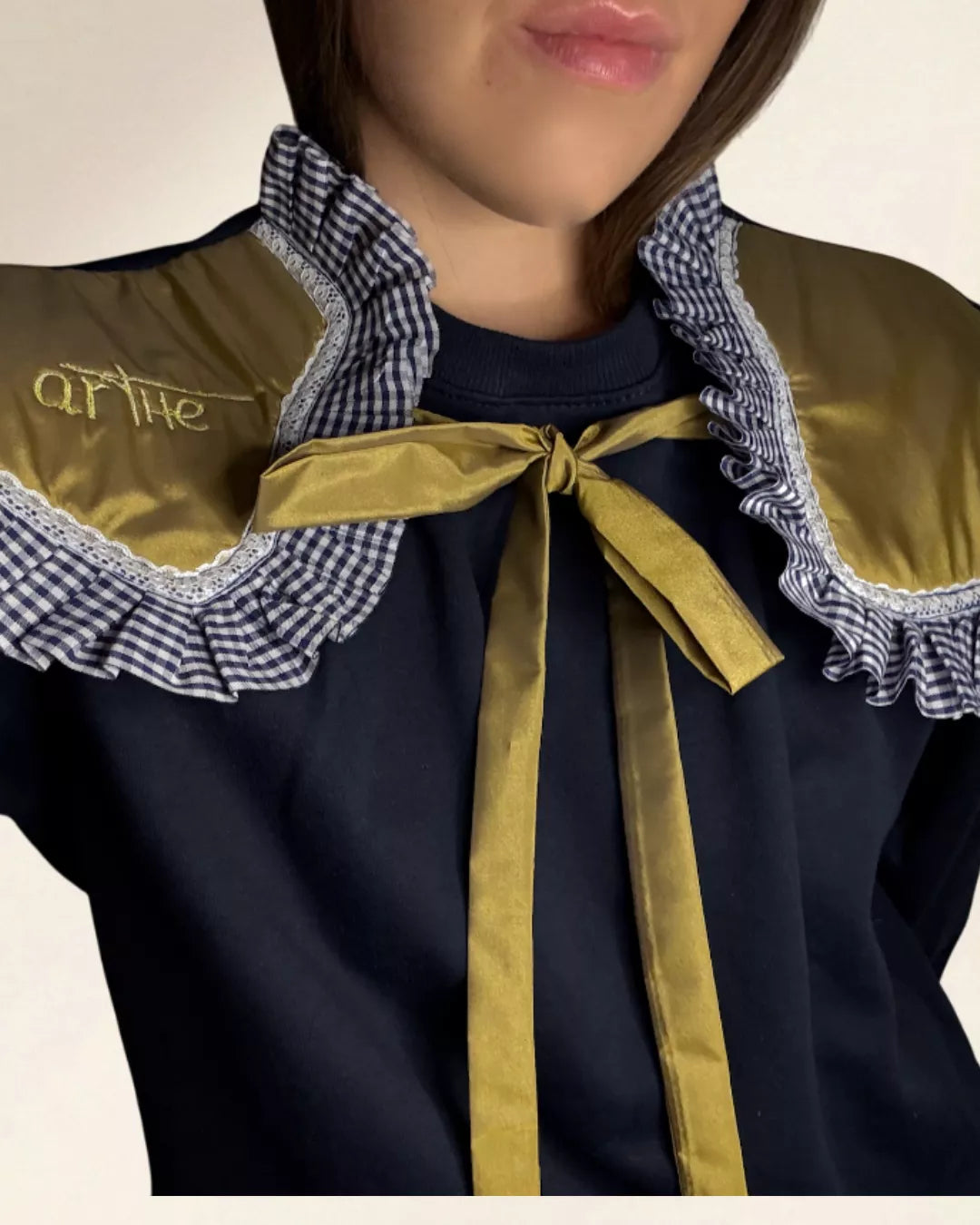 SUDADERA MARINO CON CUELLO "TARANTA"