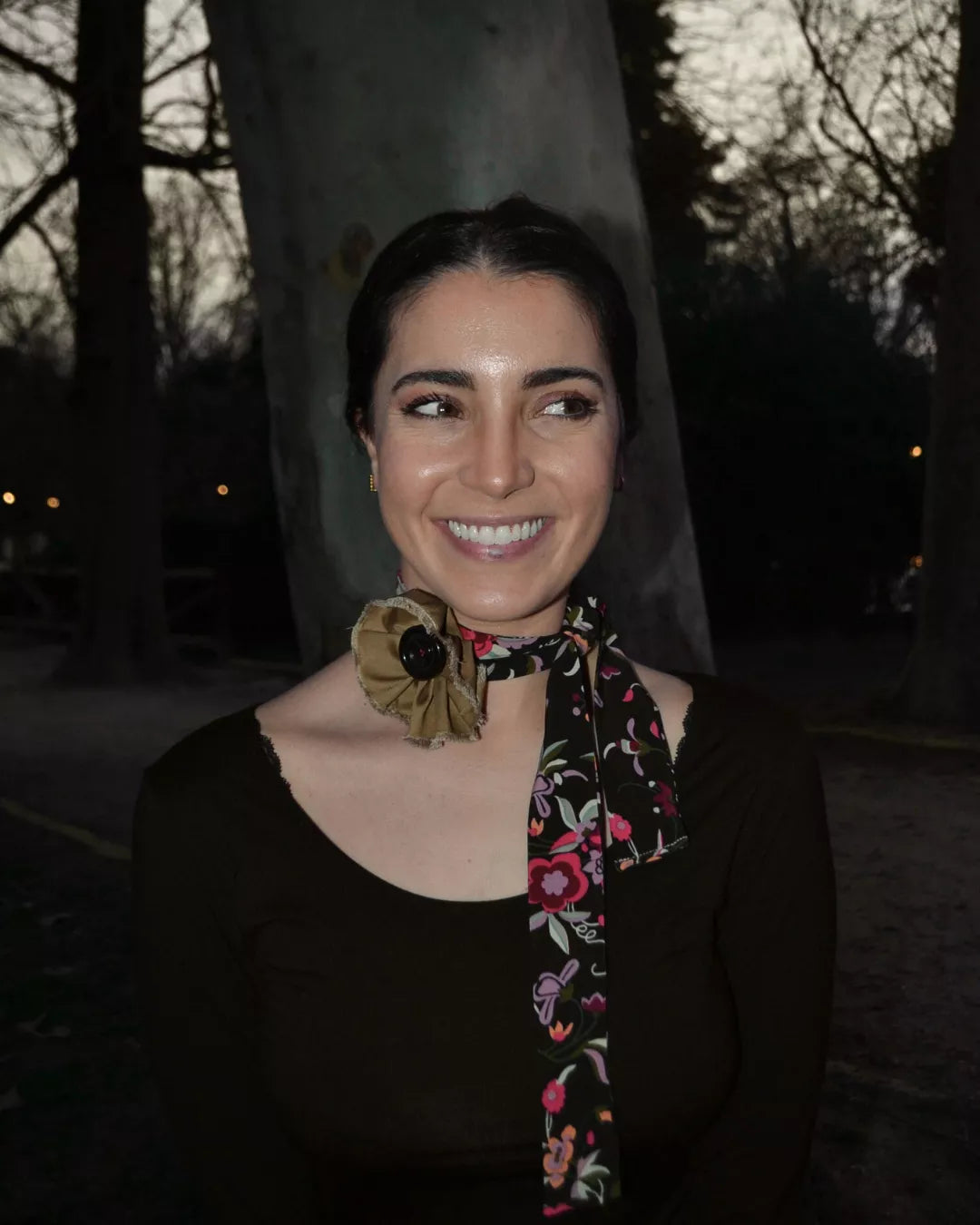 CHOCKER FLOR "PEONIA"