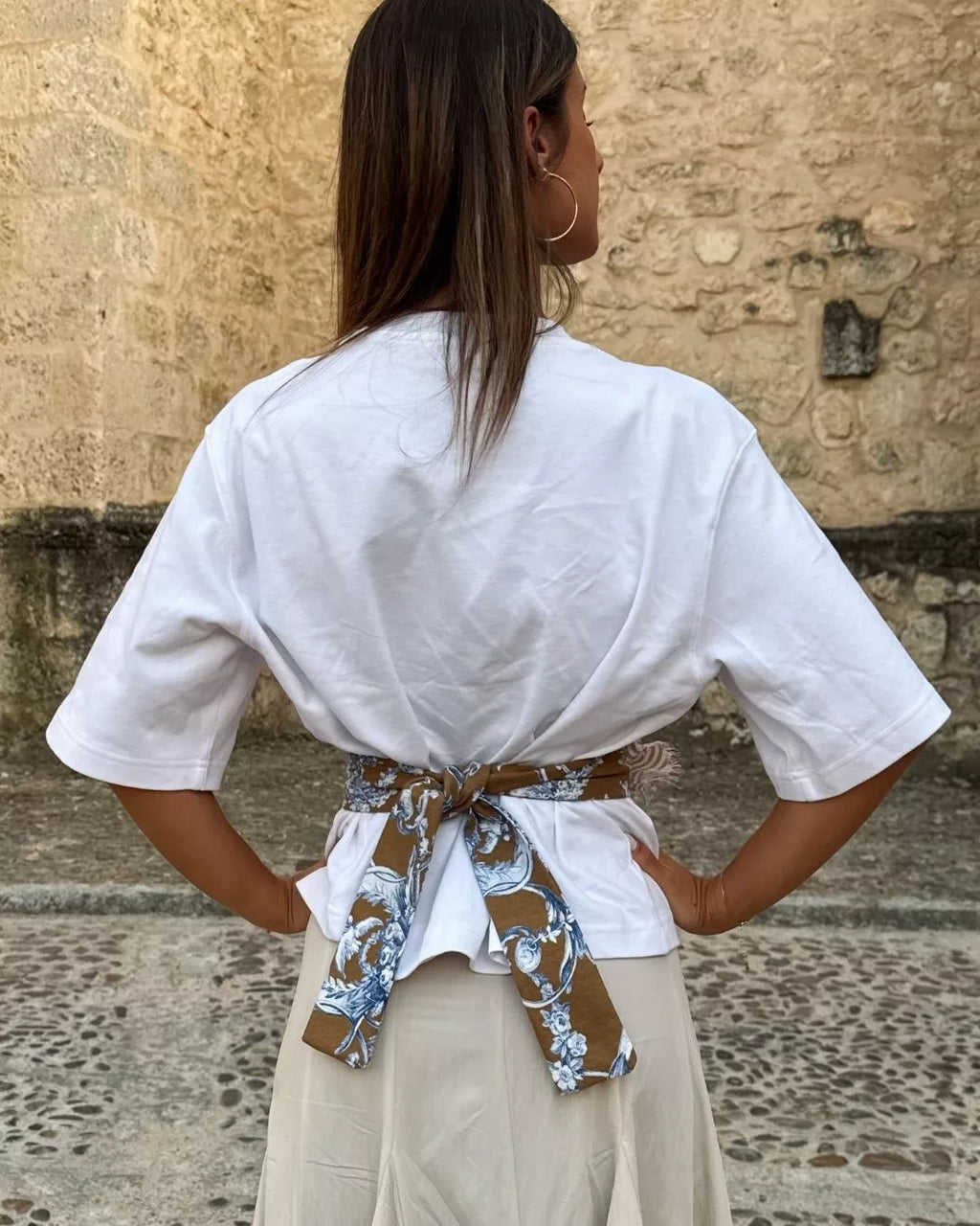 FAJÍN FLOR DENIM "JULIANA"