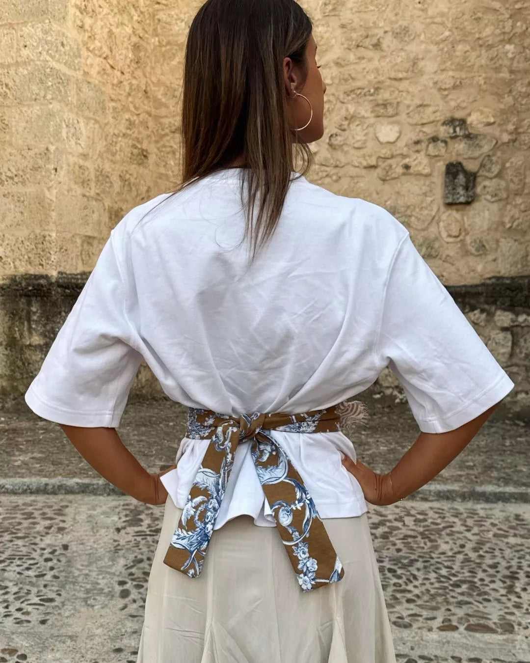 FAJÍN FLOR DENIM "JULIANA"