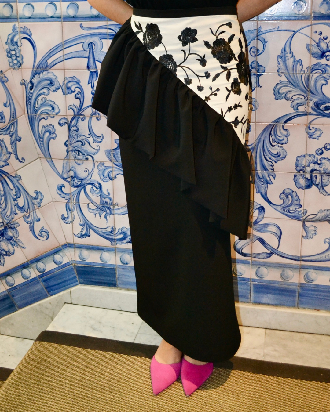 FALDA "SOLEÁ" B/N