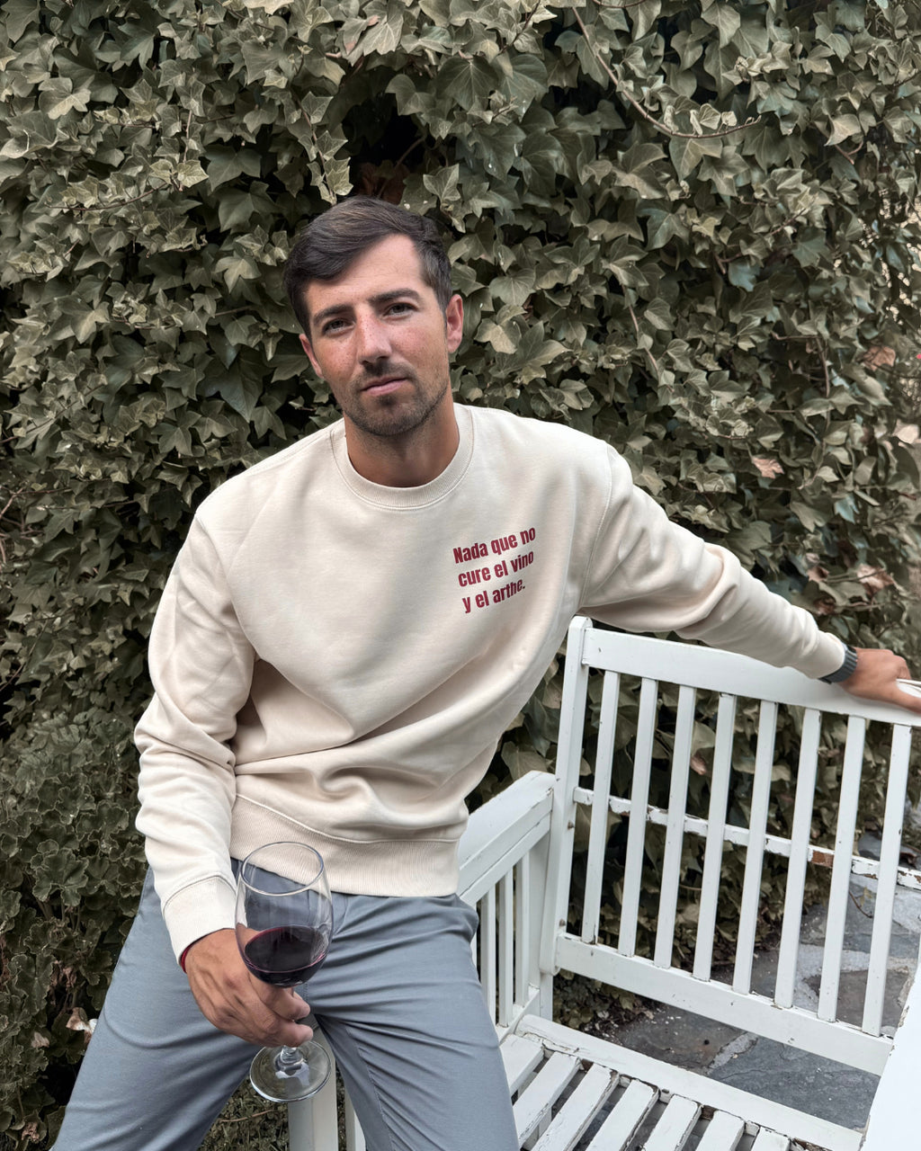 SUDADERA "EMILIO" UNISEX BEIGE