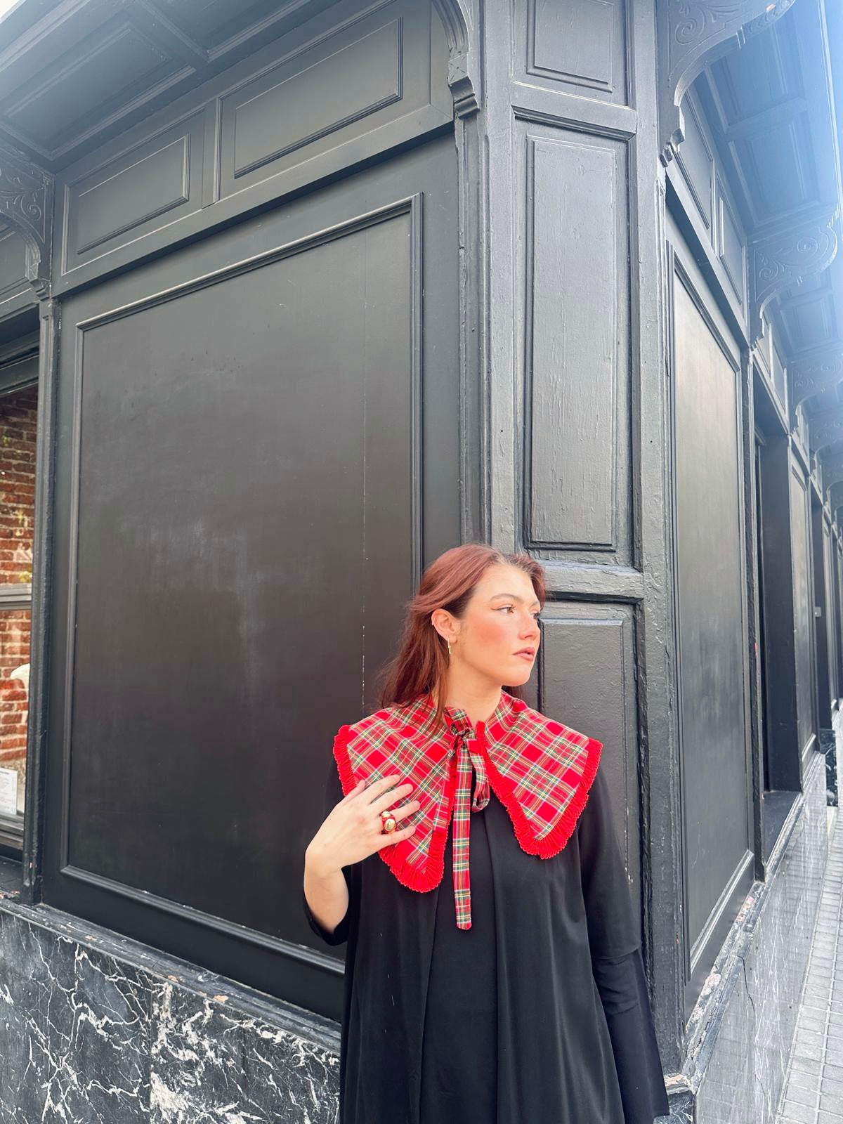 FALSO CUELLO CUADRO ESCOCÉS