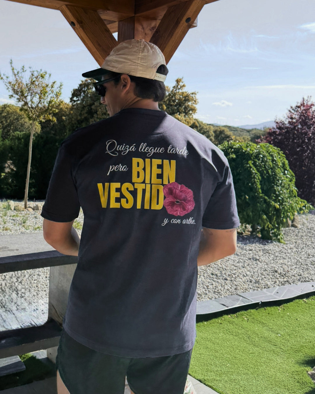 CAMISETA "TEMPO" MARINO UNISEX OVERSIZE