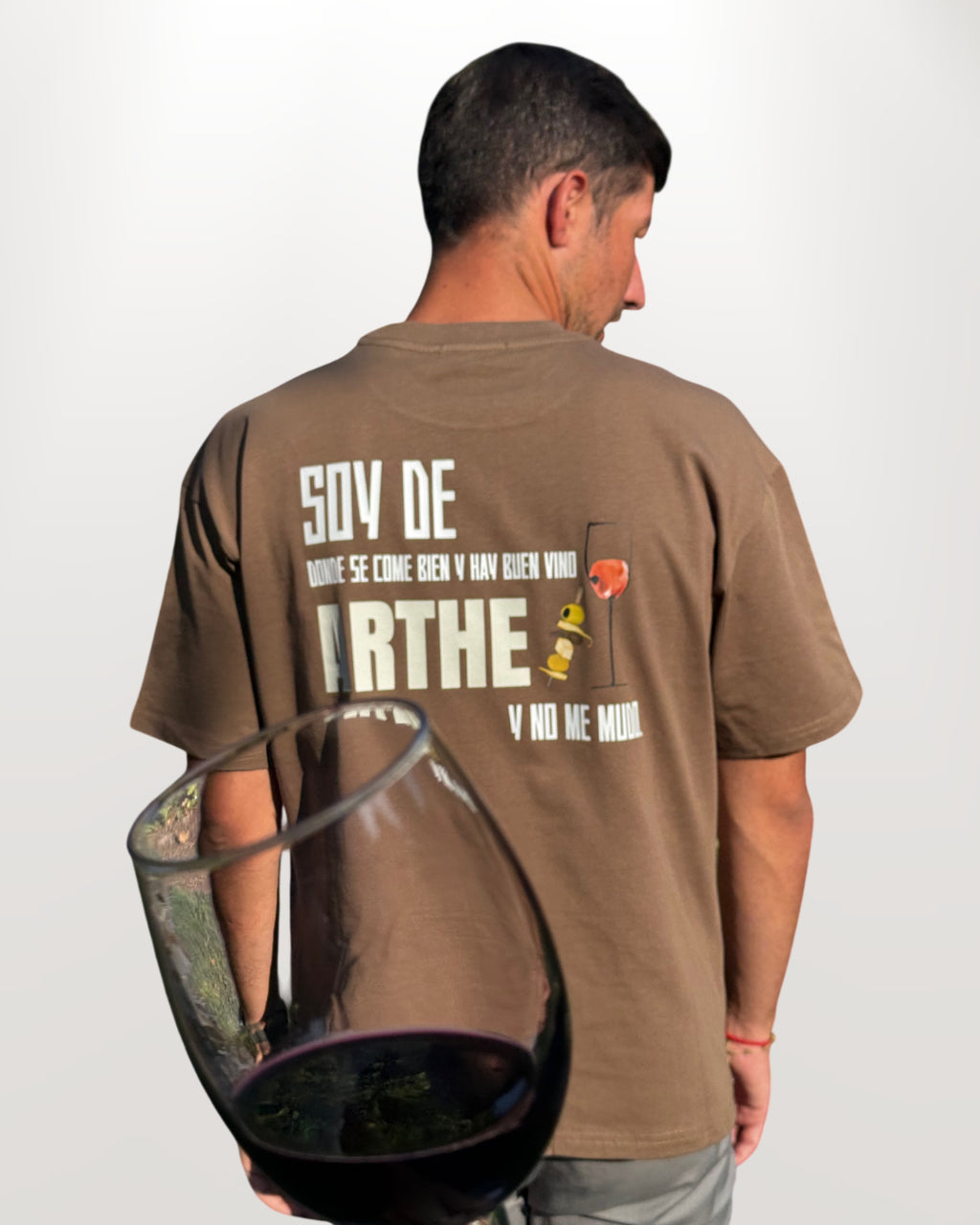 CAMISETA "TINTO" TIERRA OVERSIZE UNISEX