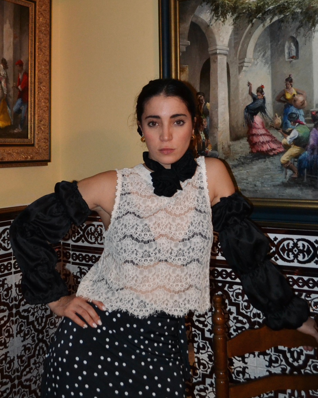 MANGAS "BULERÍAS" NEGRO