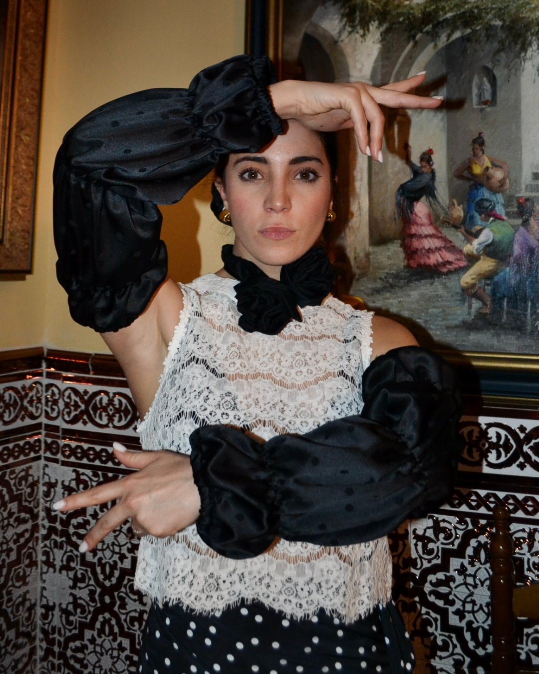 MANGAS "BULERÍAS" NEGRO