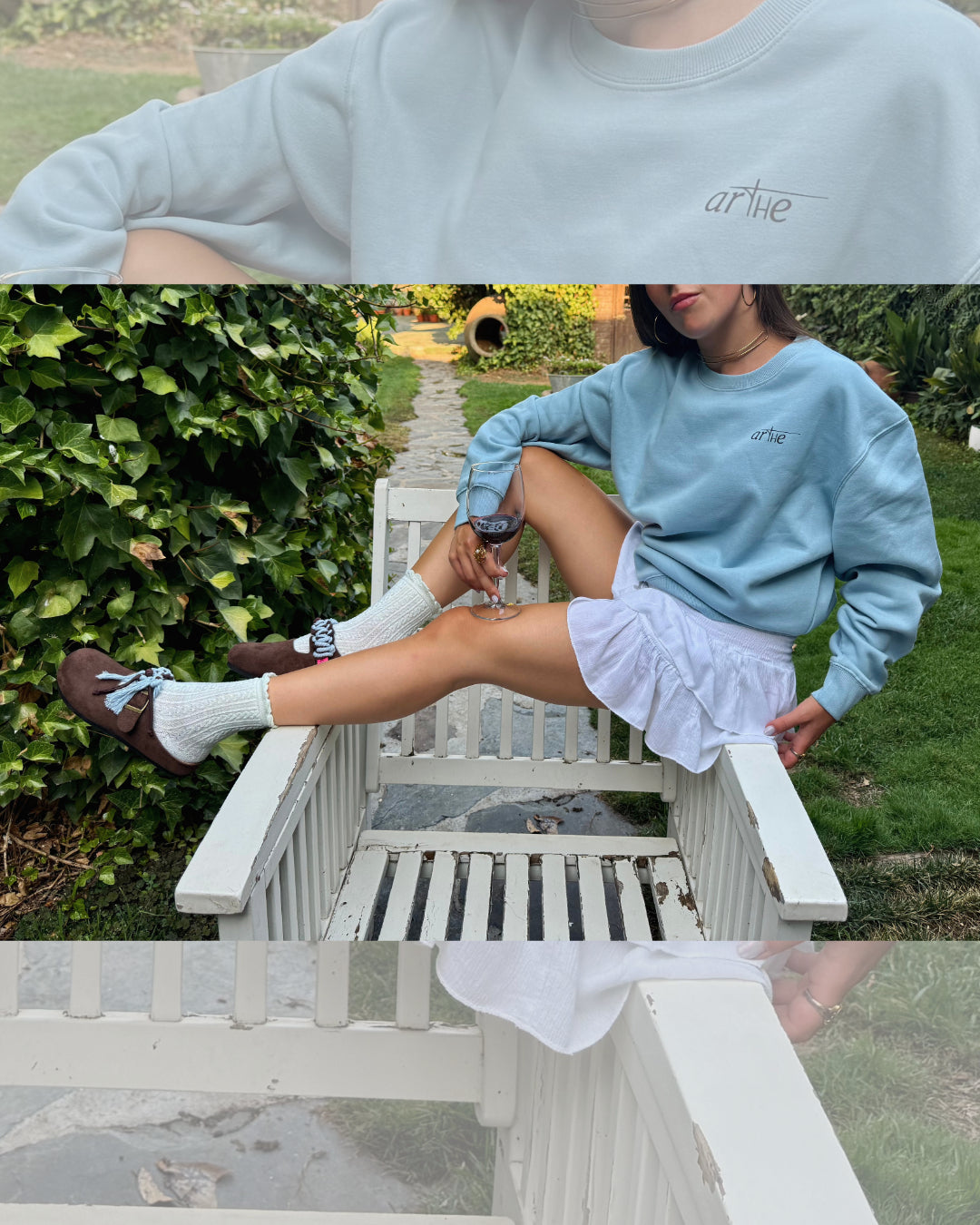 SUDADERA "ORIGEN" UNISEX AZUL CIELO