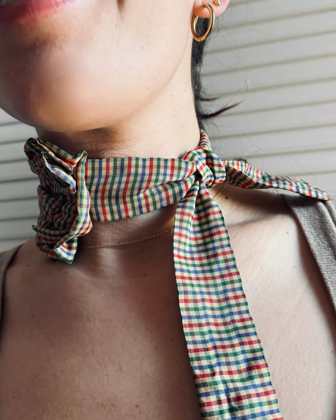 CHOCKER FLOR VICHY "MANUELA"