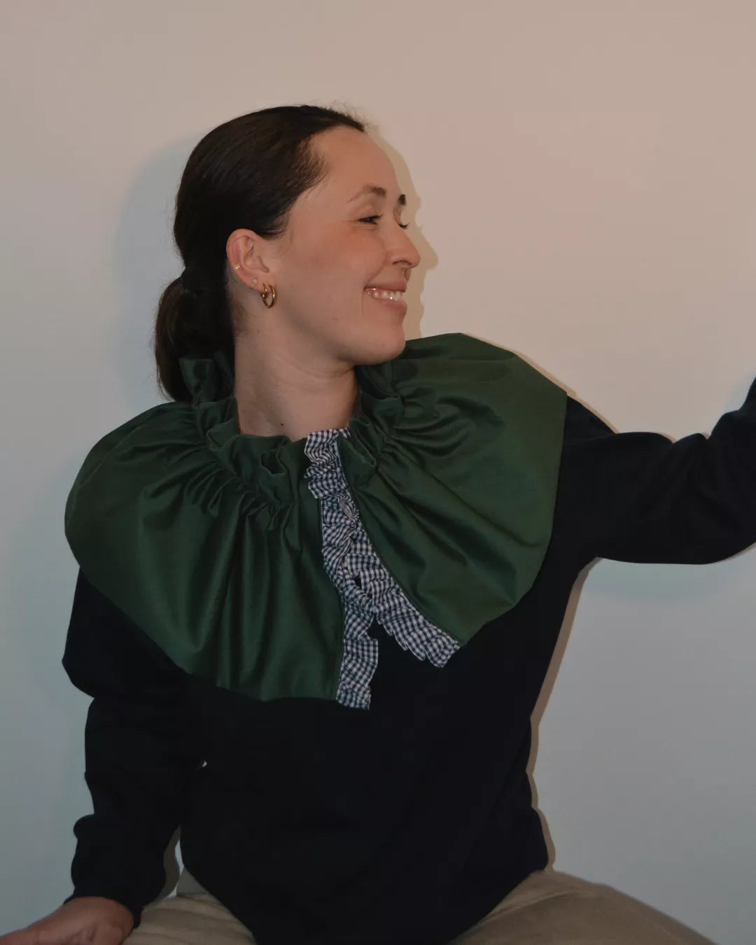 SUDADERA CUELLO FRUNCIDO "ROCÍO"