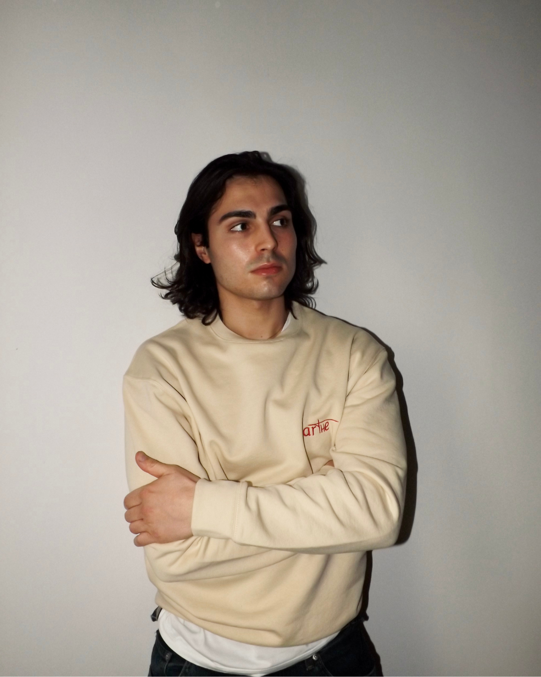 SUDADERA "ICON" BEIGE UNISEX