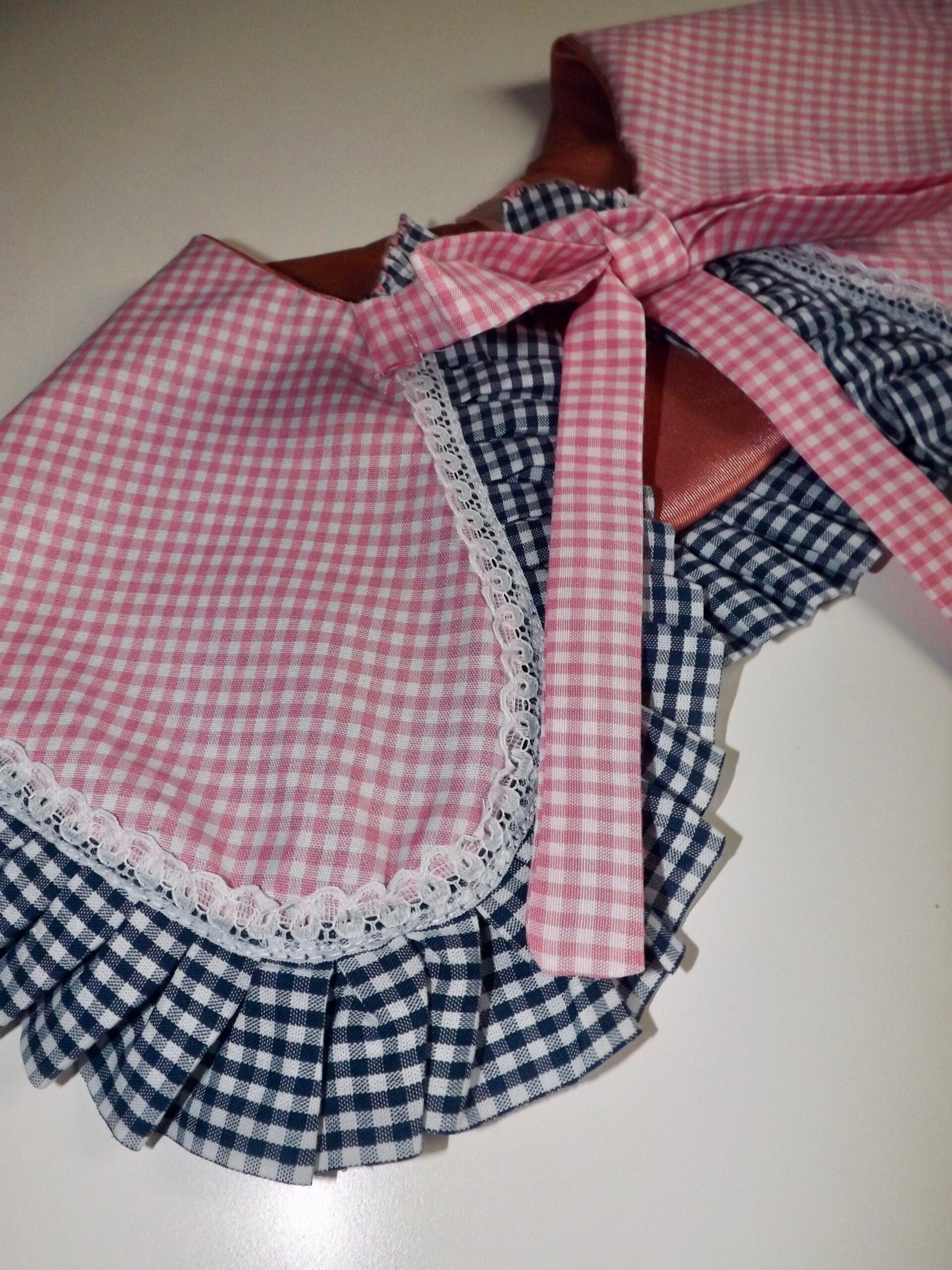 FALSO CUELLO VICHY REVERSIBLE