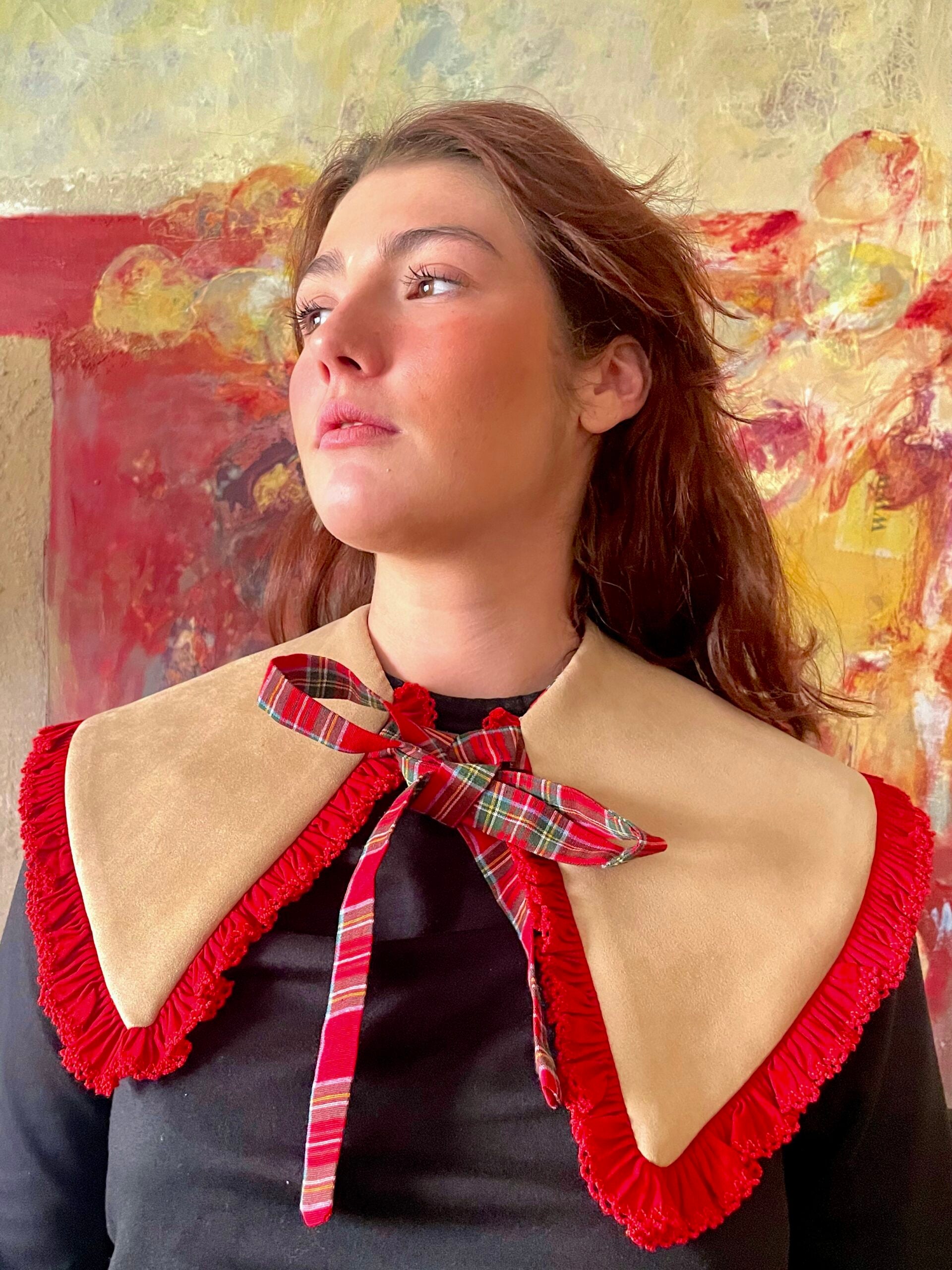 FALSO CUELLO CUADRO ESCOCÉS