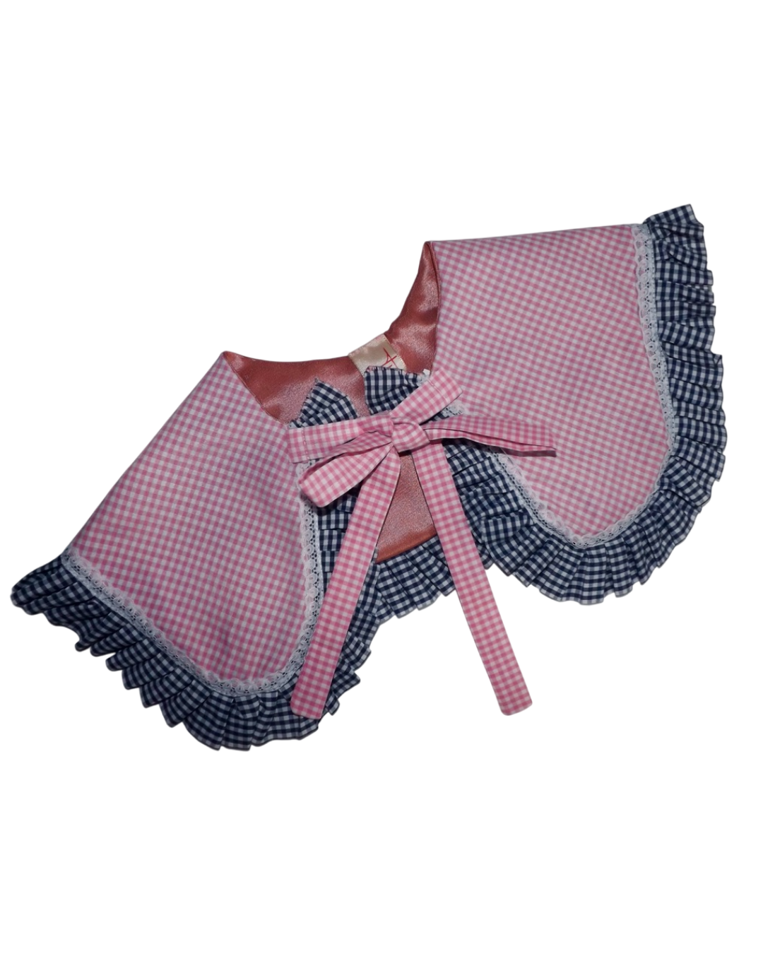 FALSO CUELLO VICHY REVERSIBLE