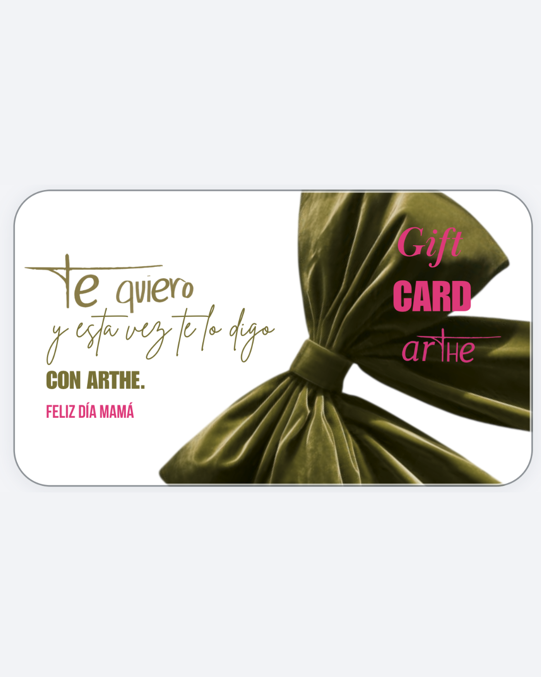Tarjeta de regalo DÍSELO CON ARTHE
