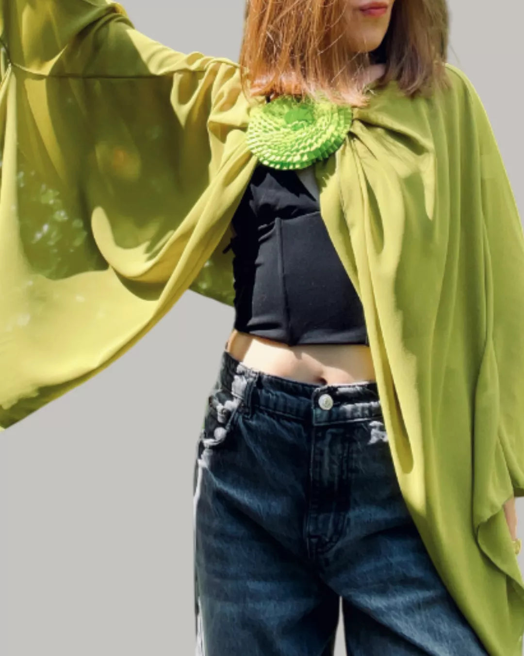 CAPA FLOR CENTRAL “ANA” VERDE