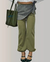 PANTALÓN BOMBACHO CON CRUCE VERDE "ANTICUARIO"