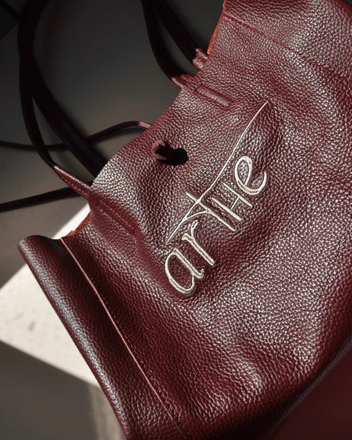 BOLSO "ICON" PIEL GRANATE