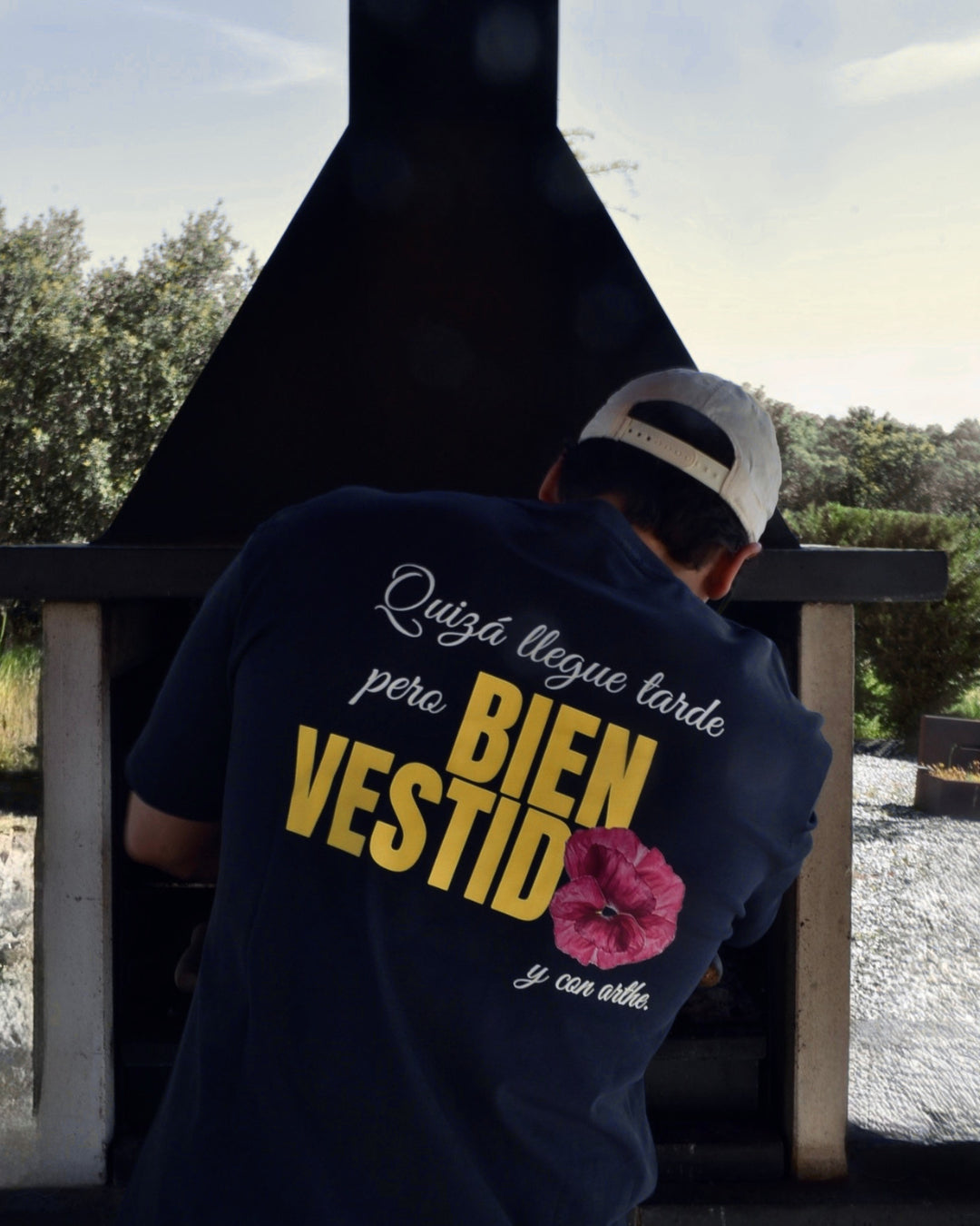 CAMISETA "TEMPO" MARINO UNISEX OVERSIZE