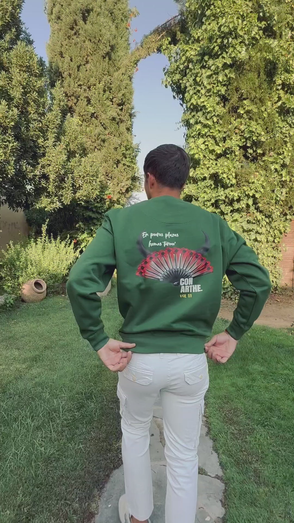 SUDADERA "REMEDIOS" UNISEX VERDE