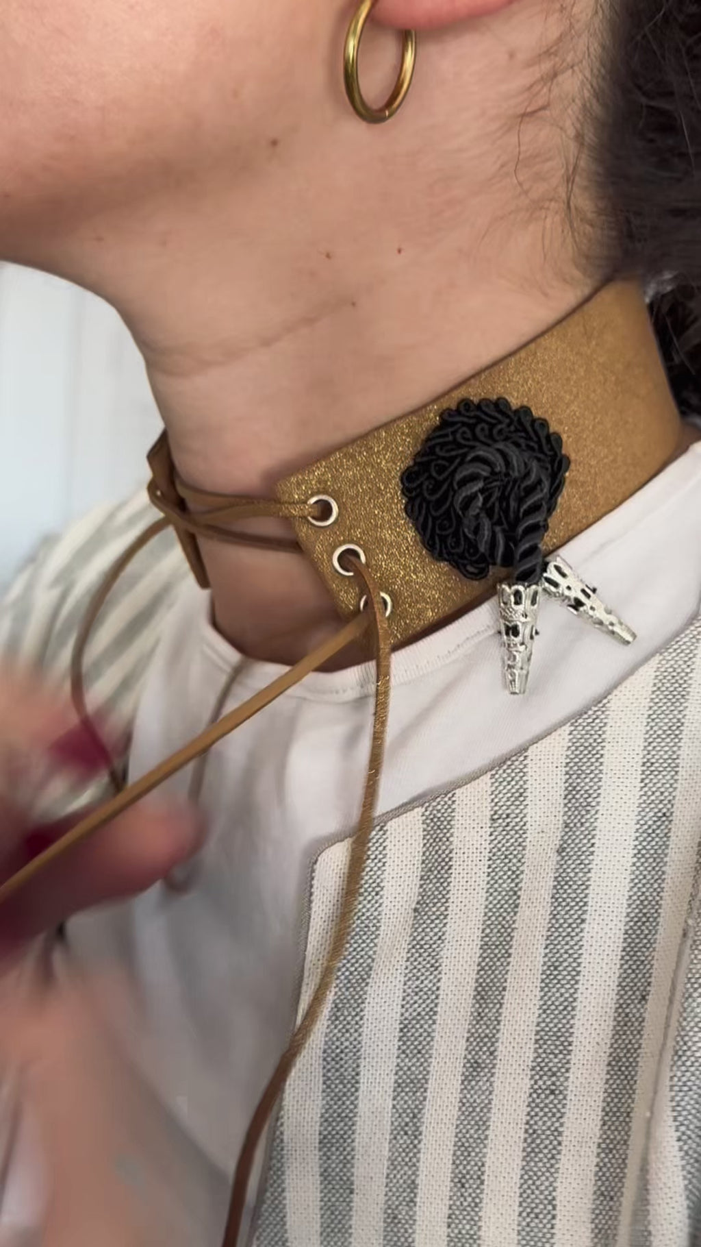 CHOCKER "TORERO" ANTELINA ORO/PLATA